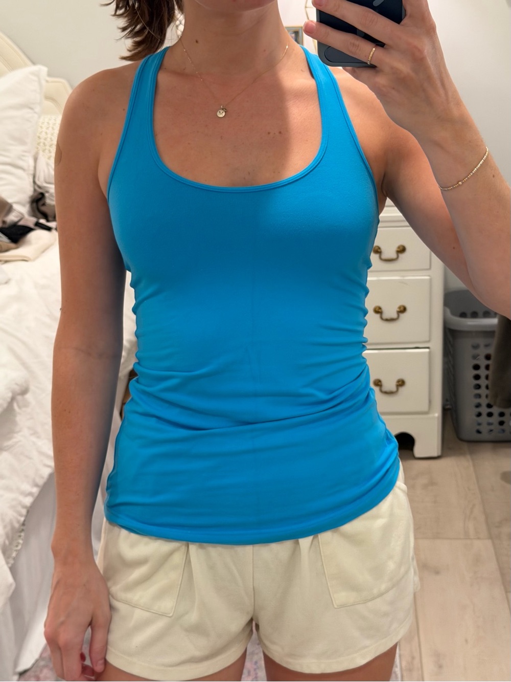 lululemon athletica Bright Turquoise Racerback Tank Top
